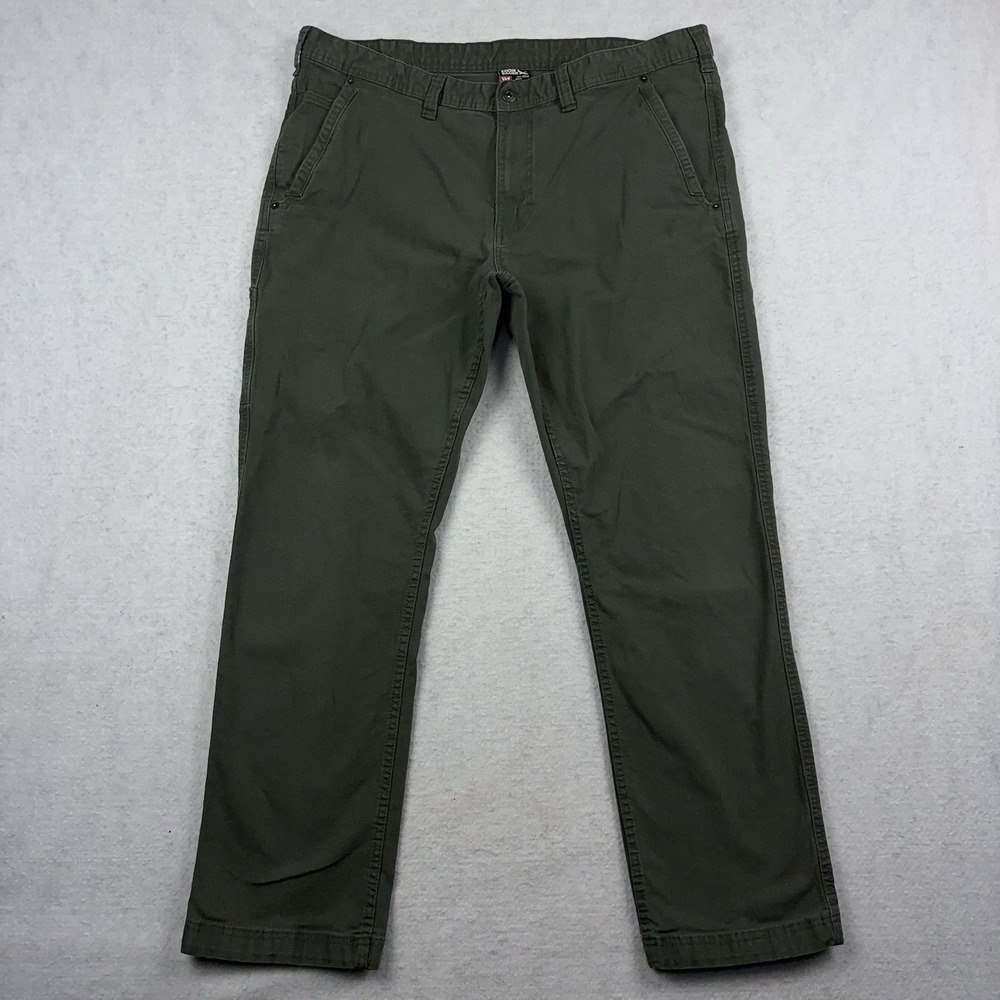 Eddie Bauer Canvas Utility Pant Men's 40x32 (Fits 38x30) Stretch Outdoors